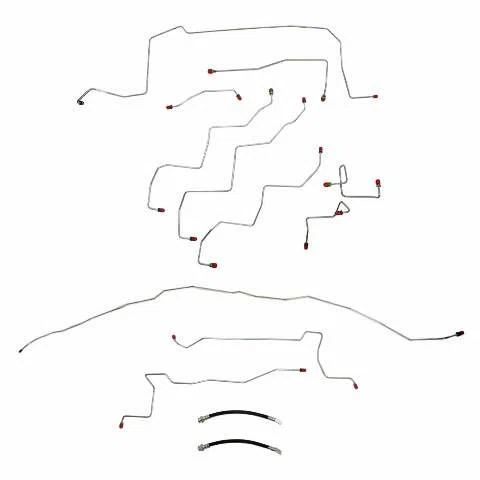 2002-2003 Dodge Durango RT Complete Brake Line Kit 4WD Rear Disc AWABS Steel CBK0096OM